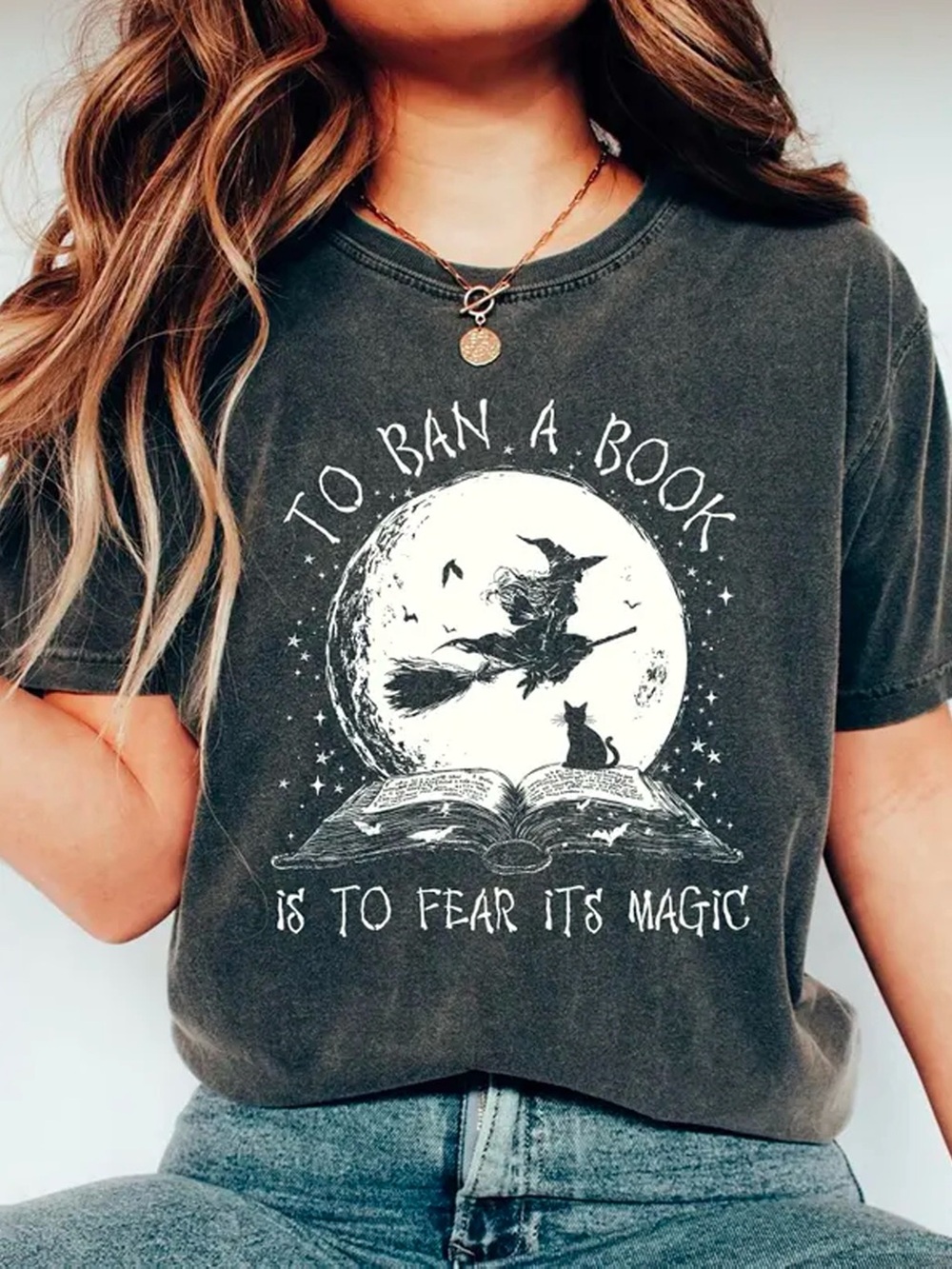 Magic Banned Books Witchy Pepper Comfort Colors T-Shirt